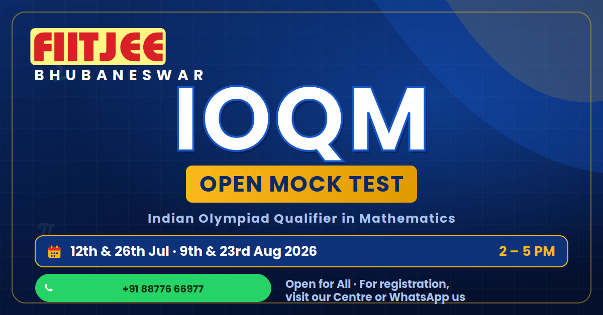FIITJEE Indian Olympiad Qualifier in Mathematics (IOQM) Test Announcement